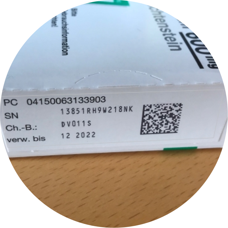 Batch-Coded Labels & Instruction Leaflets  