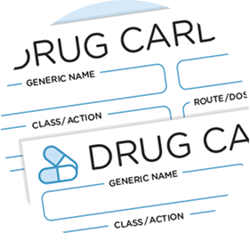 Quick-start cards and medication guides 
